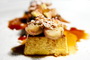 Sformatino con pesche di vigna e amaretti