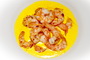 Code di gambero in salsa champagne con pistilli di zafferano